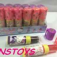 sns 古早味 卡通 kiki貓 口紅棒 口紅糖 綜合口味(5入)有葡萄.櫻桃.草莓-細節圖3