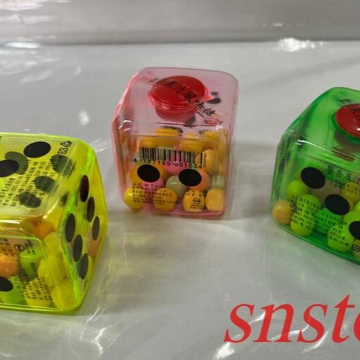 sns 古早味 懷舊童玩 糖果 骰子果汁糖 骰子糖 水果糖 骰子 5x5x5公分 顏色隨機出貨-細節圖4
