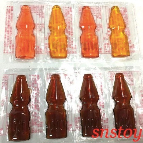 sns 古早味 QQ糖 卡通晶晶 象皮糖 橡皮糖~可樂.水果口味 綜合(10片)-細節圖2