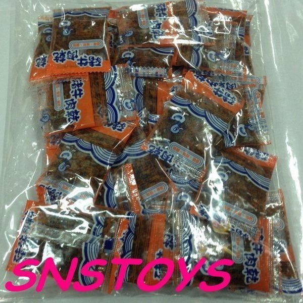 sns 古早味 懷舊零食 肉乾 豬牛肉乾 豬肉乾 (原 鴨肉乾 ) ±40入 古早味回憶 甜甜辣辣 小朋友的小點心!-細節圖3