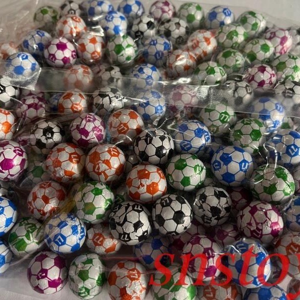 sns 古早味 懷舊零食 巧克力 77 哈哈球 巧克力球 足球巧克力-細節圖2