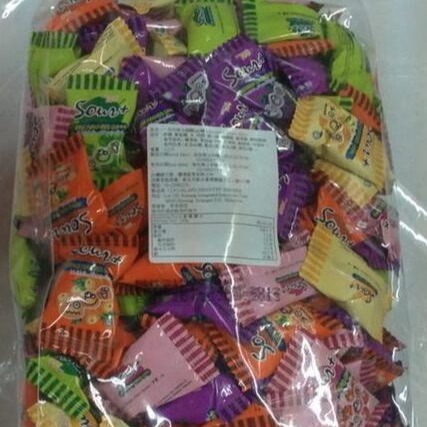 sns ~喜糖~Lot100一百份綜合 超酸 QQ糖 先酸後甜 整人糖 酸Q軟糖-細節圖3
