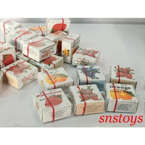 sns 古早味 懷舊零食 丸川 彈珠 水果 口香糖 水果口香糖 彈珠口香糖 145小盒裝-細節圖2