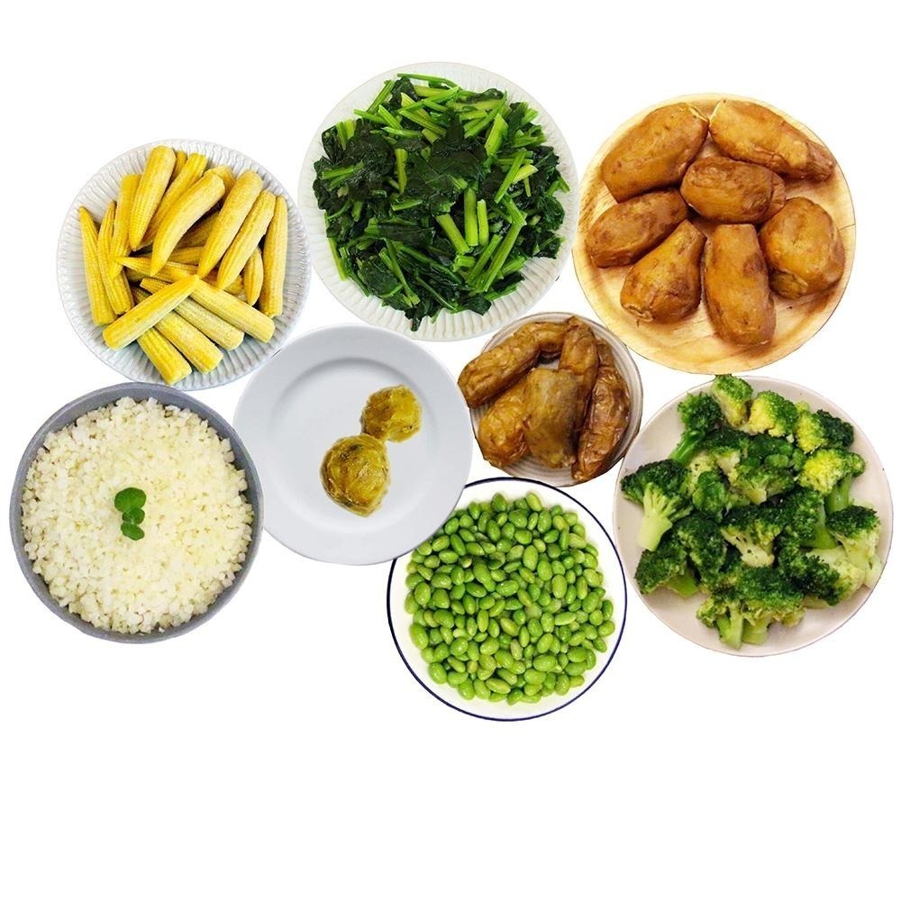 【田食原】綜合鮮凍蔬菜10件組  加熱即食 素食專用 冰烤地瓜 毛豆仁 花椰菜米 輕食健身餐 元氣滿滿-細節圖2