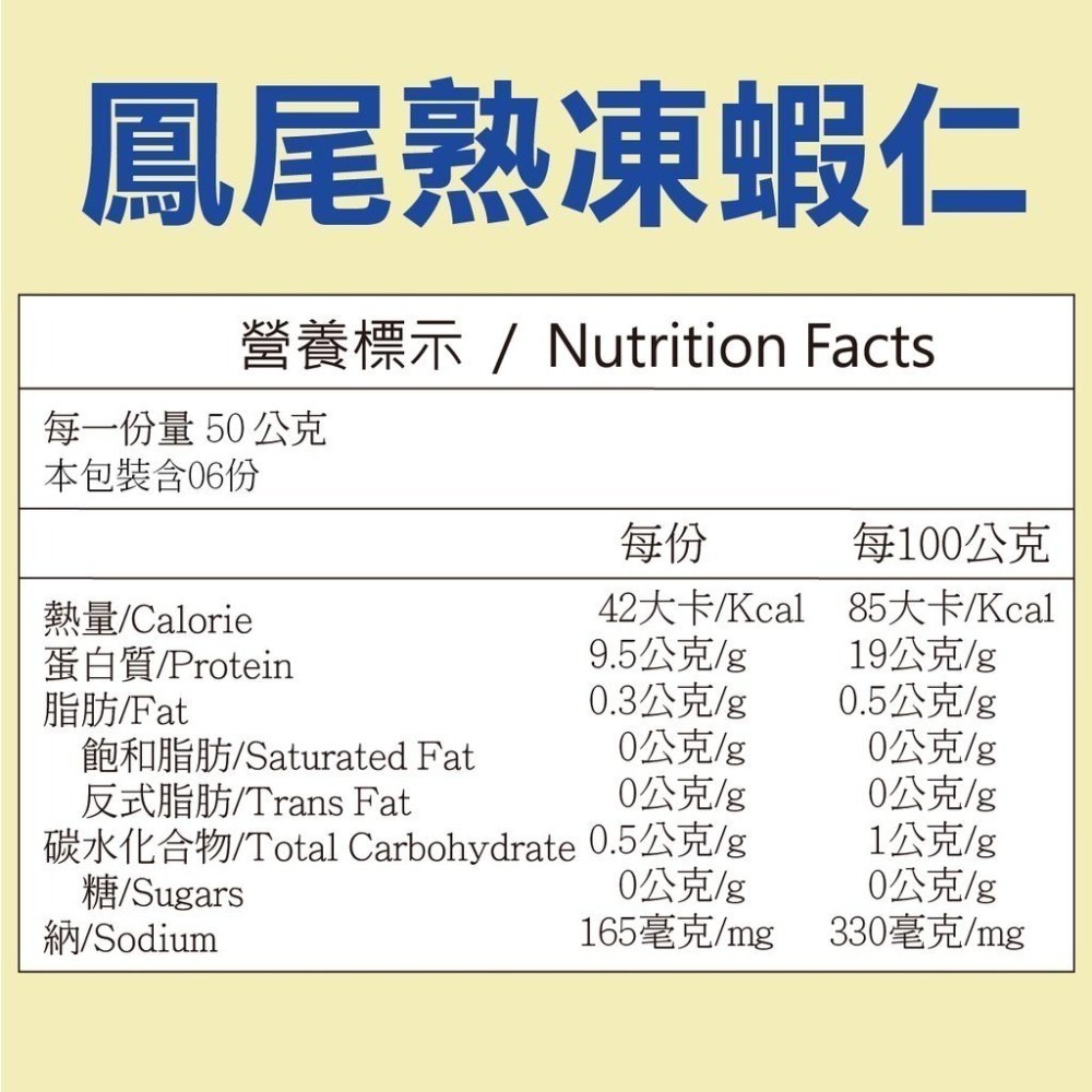【田食原】新鮮熟凍鳳尾蝦仁300g 解凍即食 手剝去殼 無膨發 方便即食 鮮甜美味 健身必備 豐富營養 海鮮水產-細節圖7