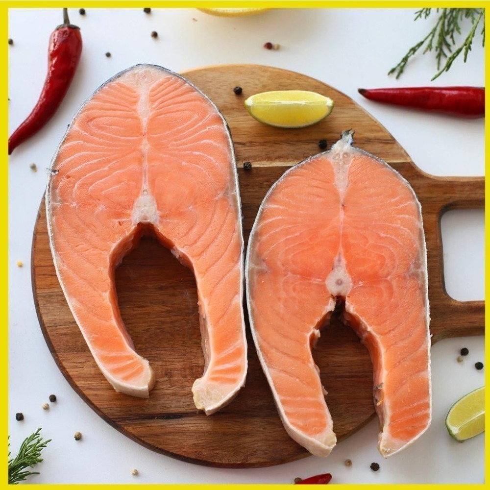 【田食原】新鮮智利頂級鮭魚320g 360g 無包冰 超值划算 美輪厚切 健身餐 豐富營養 海鮮水產-細節圖3