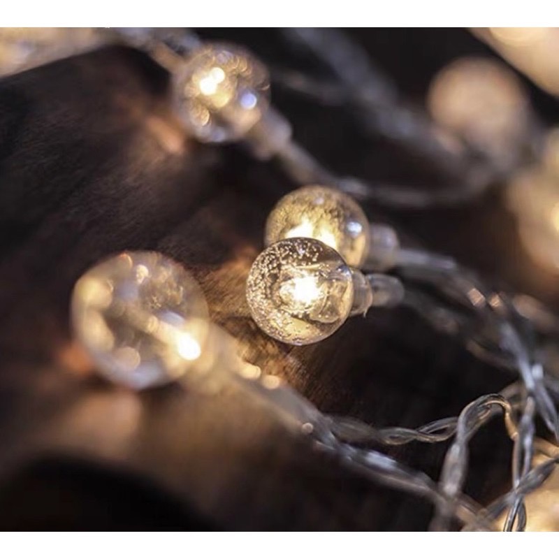 🔺現貨🔺氣泡圓USB燈串聖誕燈 LED戶外防水 露營美學 生日派對 背景燈 氣氛燈 裝飾燈 聖誕節-細節圖2