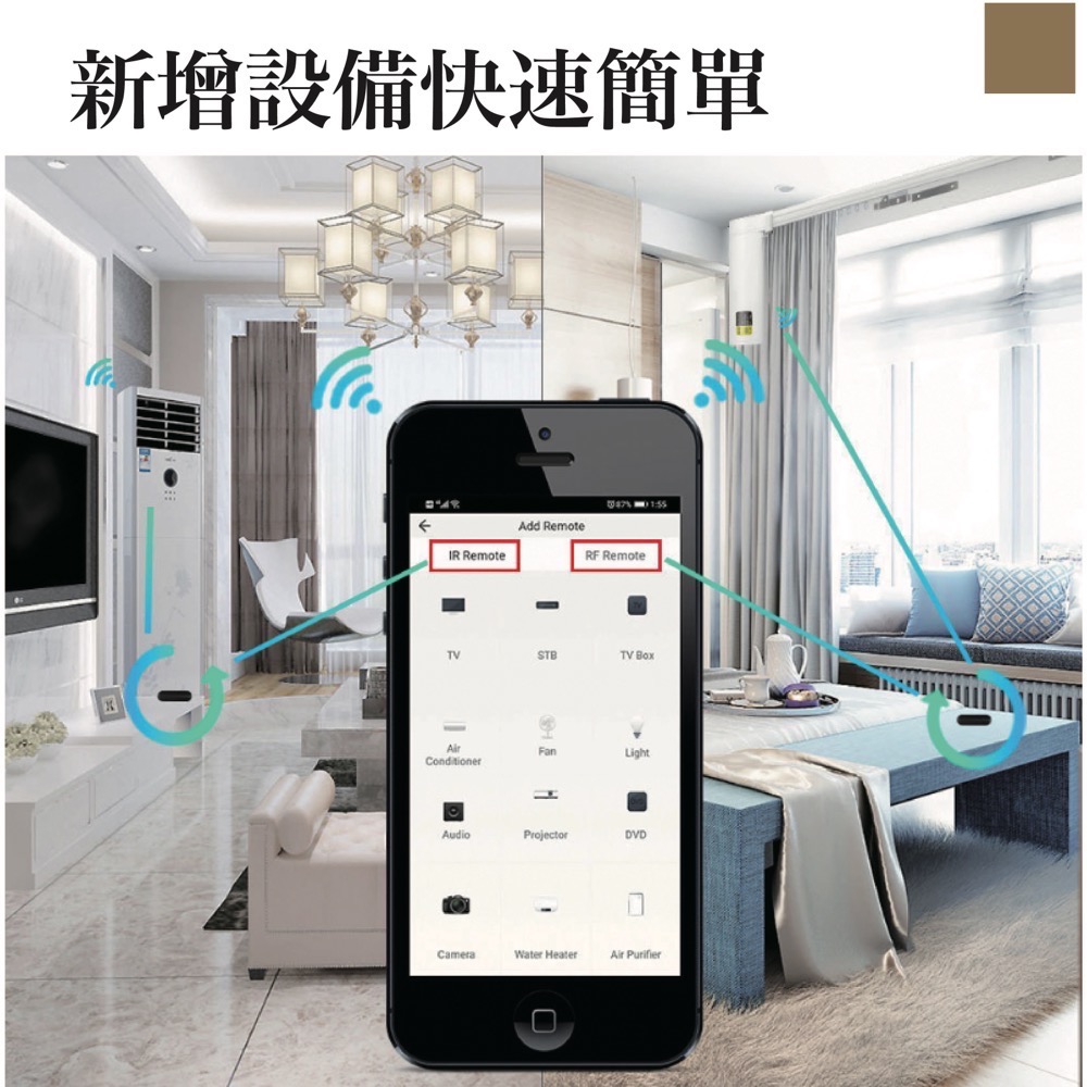 WIFI智能萬用遙控器｜紅外線｜射頻315｜433｜tuya samrt｜手機控制-細節圖4