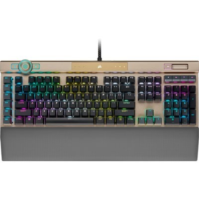 聯迅~來電更優惠 Corsair K100 RGB鍵盤/玫瑰金/光軸/英文 海盜船 電競鍵盤