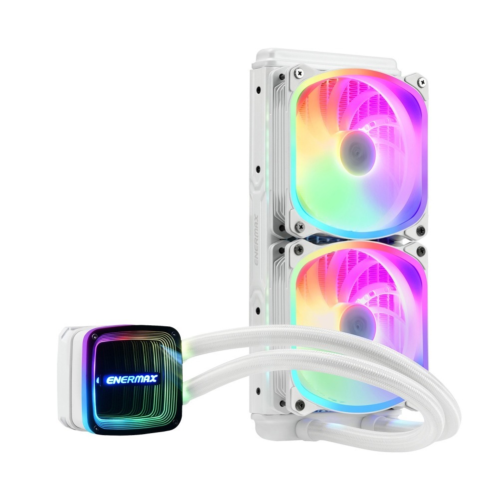 聯迅~來電更優惠  保銳 幻彩晶蝶 特仕版 240 ARGB 一體式CPU 水冷散熱器-雪白版-細節圖4