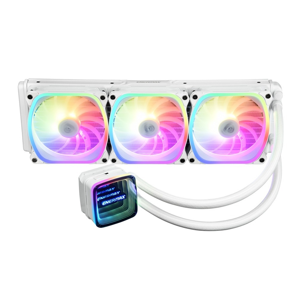 聯迅~來電更優惠 保銳 幻彩晶蝶 特仕版 360 ARGB 一體式CPU水冷散熱器-雪白版-細節圖2
