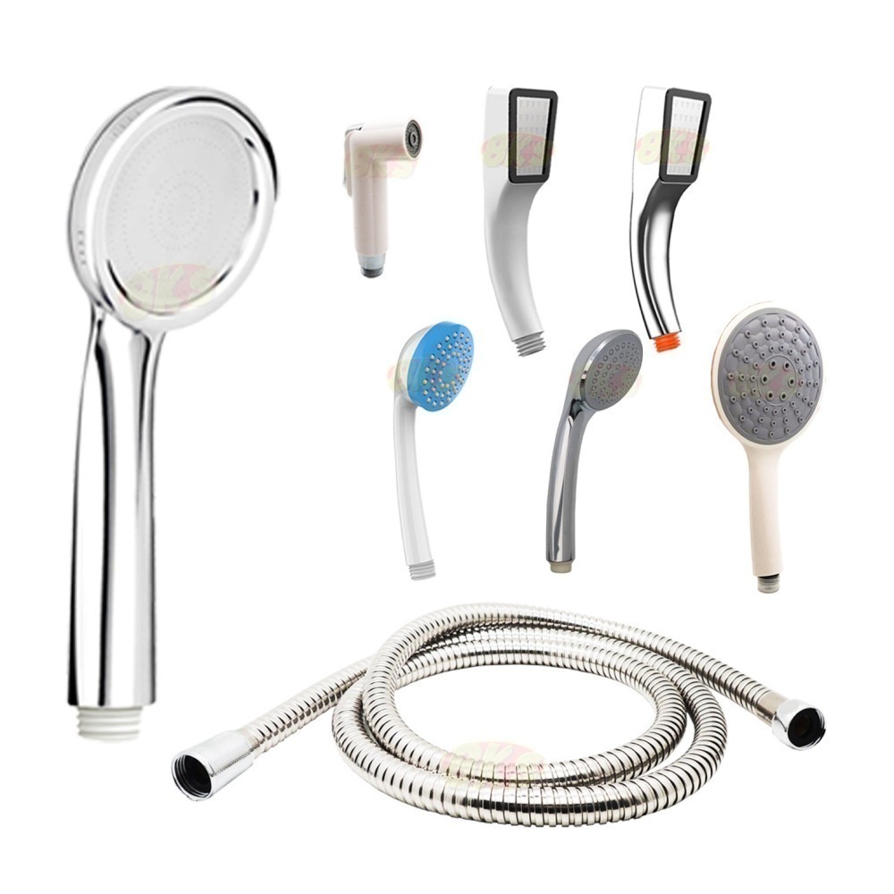 《附發票》淋浴相關產品 不鏽鋼材質 蓮蓬頭/噴槍頭/軟管 優質材質、通用接口-細節圖2