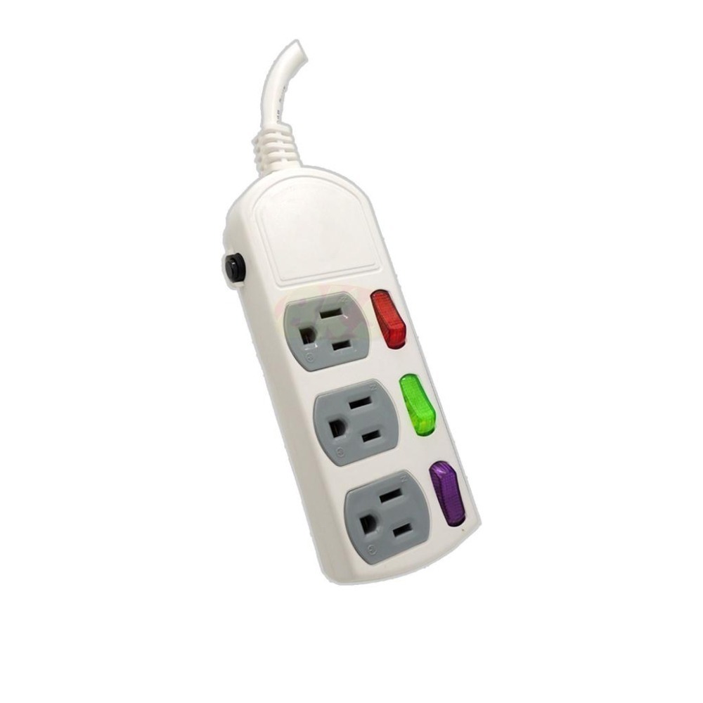 3開3插台灣製造  3P 3孔延長線 電腦插座1.8m/2.7m/4.5m 安全過載自動斷電 BSMI認證R53951-細節圖2