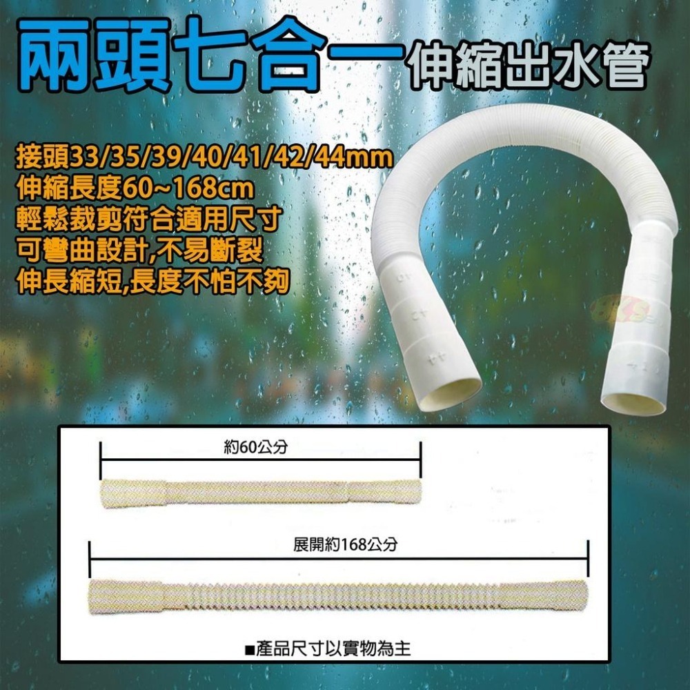 《附發票》伸縮型耐用排水管 可彎/可長/可短 PP無毒材質 不易斷裂 輕鬆DIY 簡單又快速-細節圖5