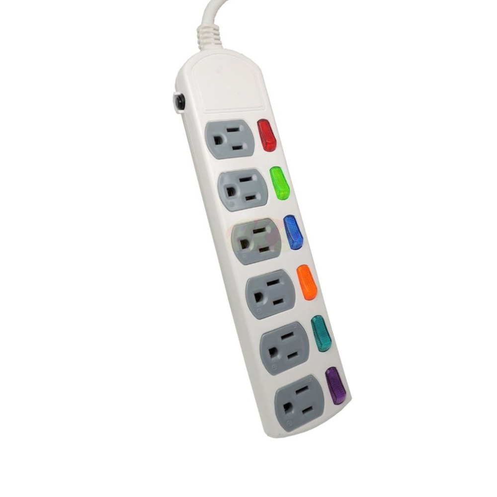 《台灣製造》6開6插新安規3P電腦延長線1.2m1.8m 2.7m 4.5m 安全過載自動斷電BSMI字號R53951-細節圖2