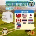 《附發票》旅行用 萬國轉換插頭 迷你設計、輕巧，攜帶方便 國內外旅行-規格圖2