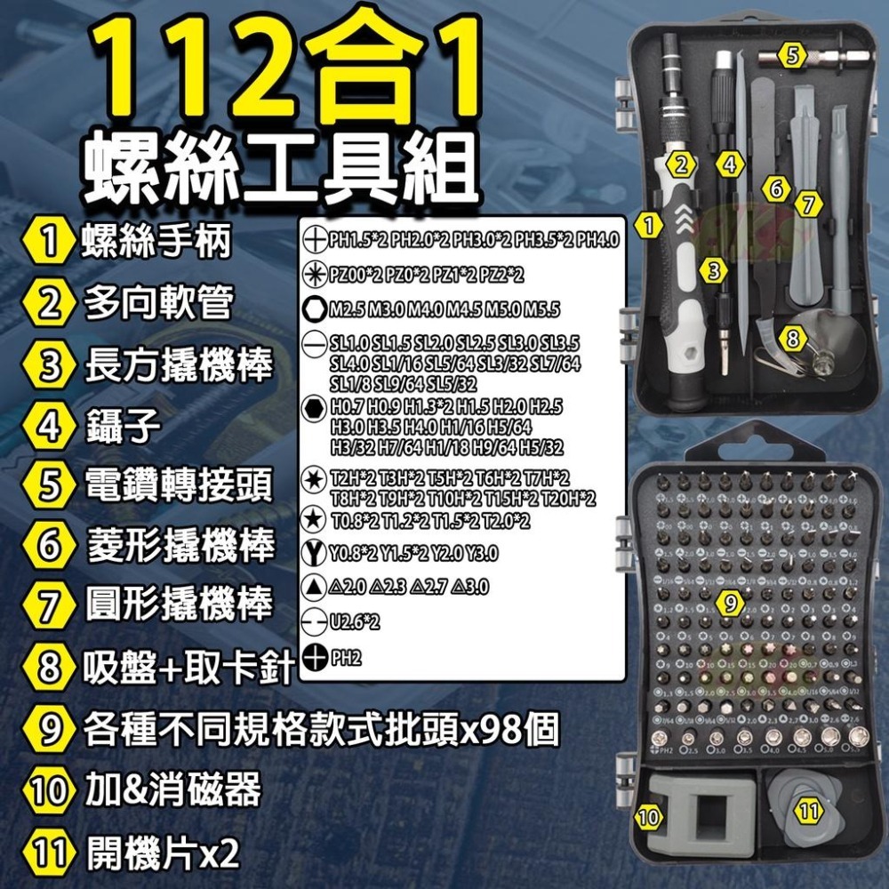 《附發票》螺絲批套裝  磁性批頭 螺絲起子工具組   電鑽 3C手機拆殼工具 維修工具  家用手工具 銘釩鋼材質-細節圖4