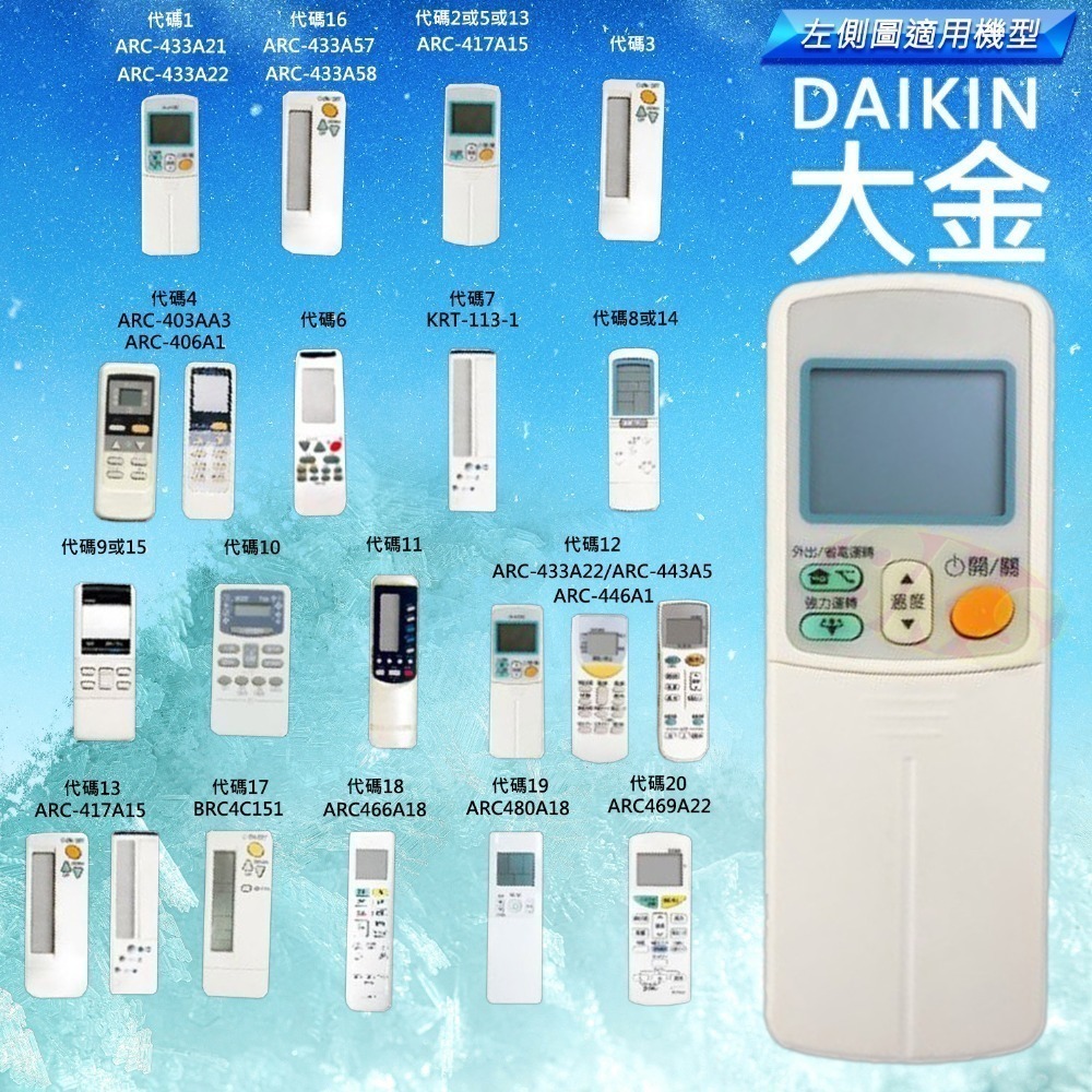《附發票》多樣冷氣遙控器 (日立、國際、東元、三洋、大同、大金、樂金、歌林、萬用等等) 內附說明書-規格圖5