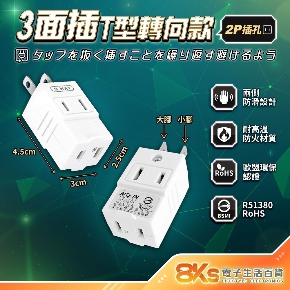 《最新安規》(附發票)節能壁插分接器 1開2插3插4插 USB壁插 2開2插 防火PC材質 BSMI字號R51380-規格圖8