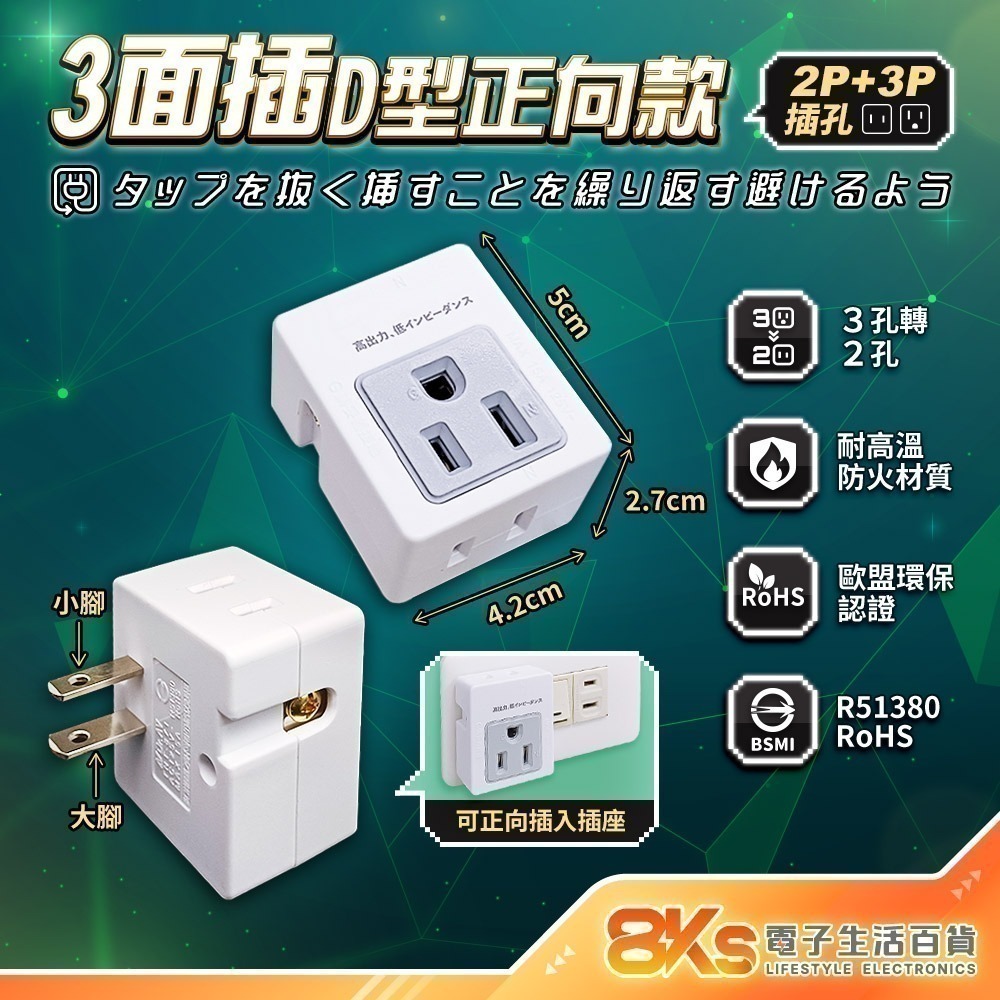 《最新安規》(附發票)節能壁插分接器 1開2插3插4插 USB壁插 2開2插 防火PC材質 BSMI字號R51380-規格圖8