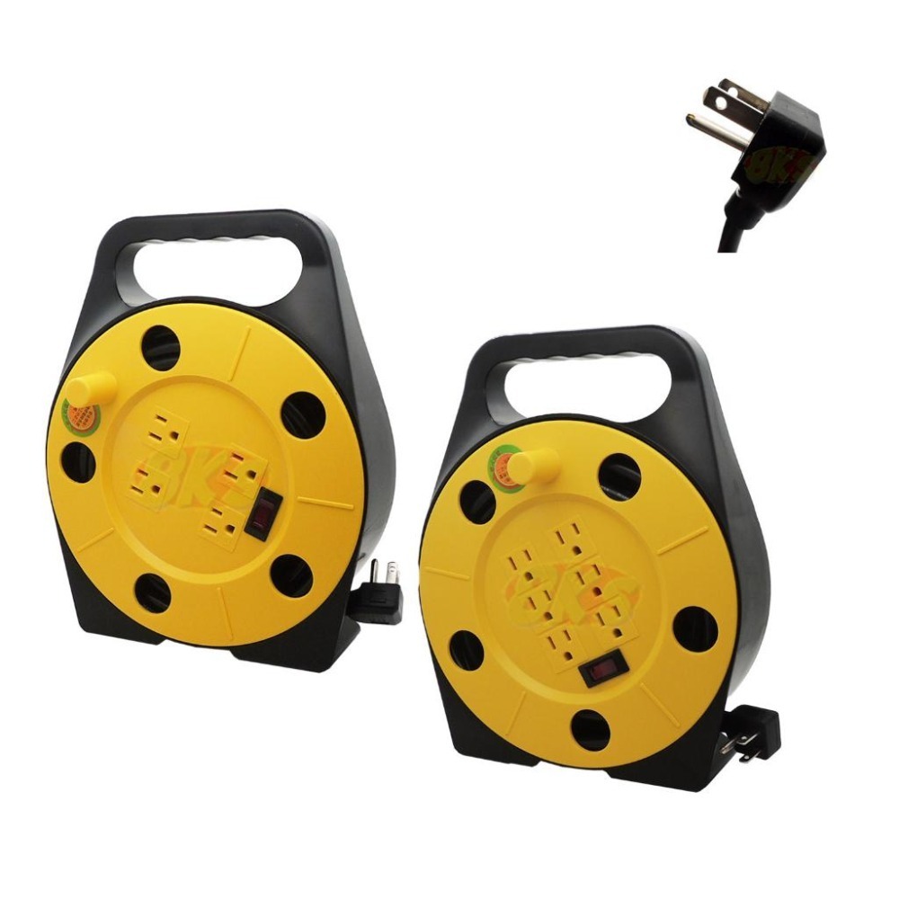 《附發票》安全電源3孔 4插/6插 輪座8米旋轉式輪盤 收取電線 攜帶輕鬆方便 手提式手把設計 BSMI認證R31714-細節圖2