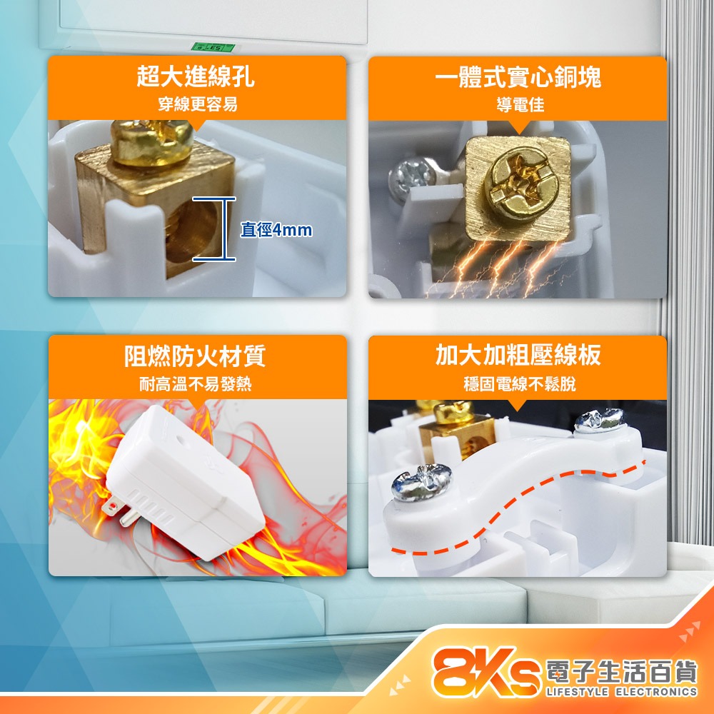 《現貨》 新一代配線快接T型冷氣插頭 DIY配線插頭 PC高阻燃防火材質 裝接快速安全 配線用BSMI認證R51380-細節圖3