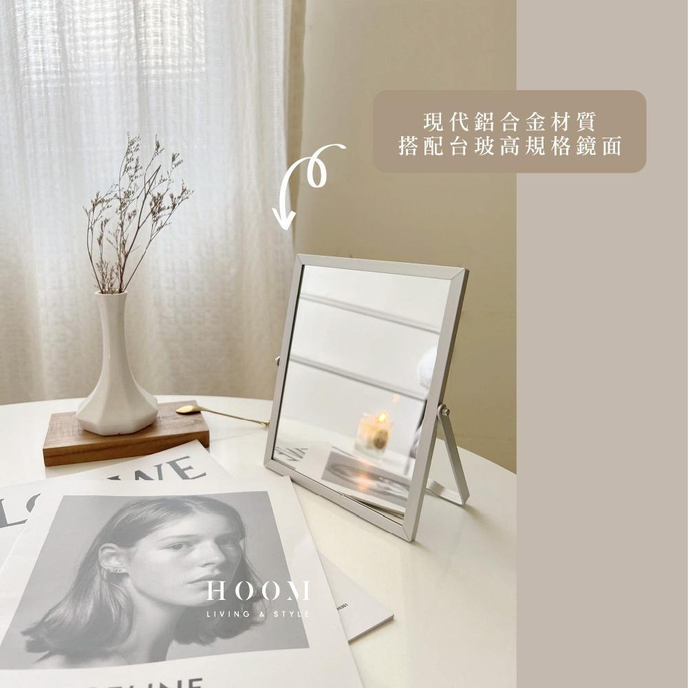 禾慕生活🇹🇼 韓系簡約桌上鏡 ins化妝鏡 鏡子化妝鏡 小鏡子 折疊鏡 桌上鏡 化妝鏡 桌上 鏡子 桌面化妝鏡-細節圖3