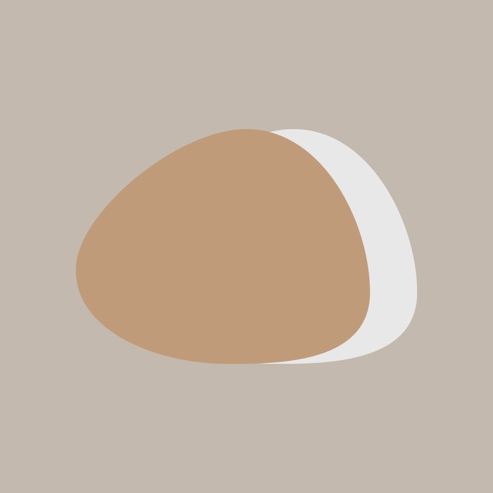 ｜奶茶杏＋背面白｜單片裝