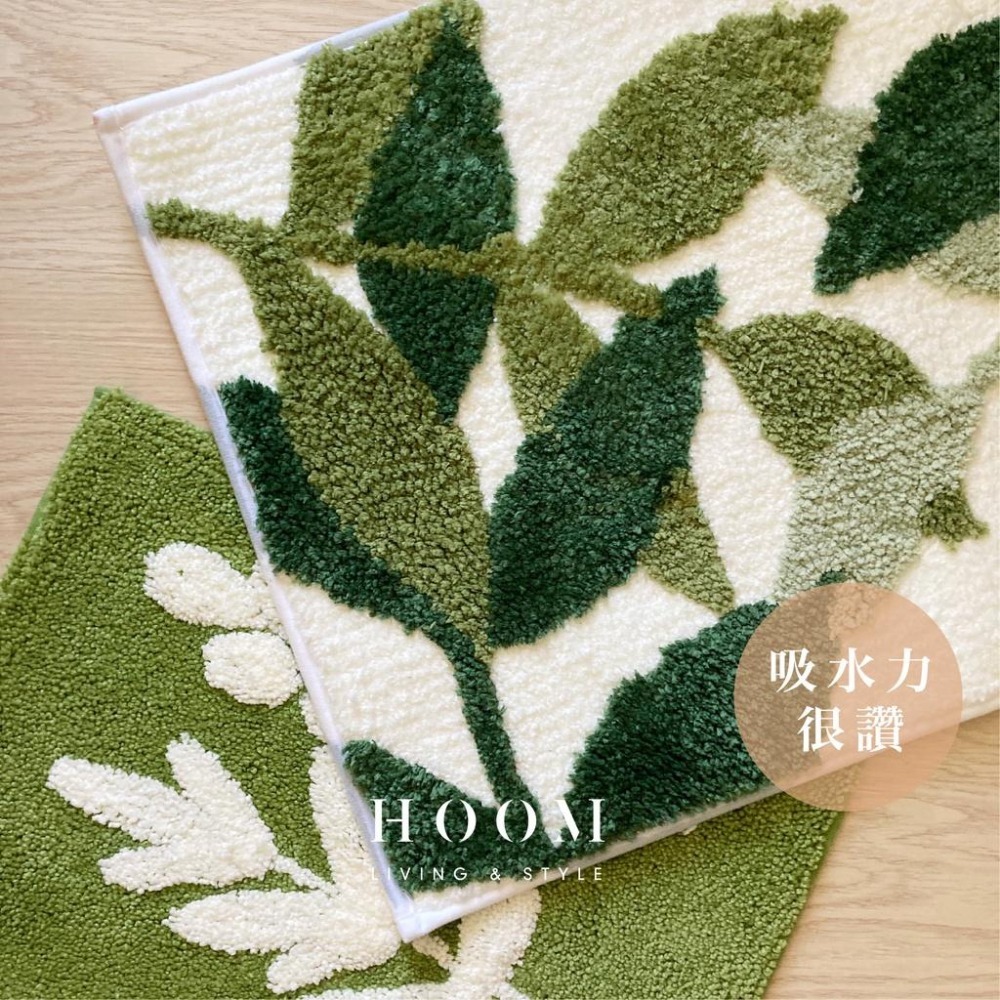 禾慕現貨🇹🇼 北歐森林地墊 毛絨吸水地墊 浴室地墊 地墊 防滑地墊 浴室腳踏墊 地墊臥室 浴室地墊 床邊地墊 門口地墊-細節圖4