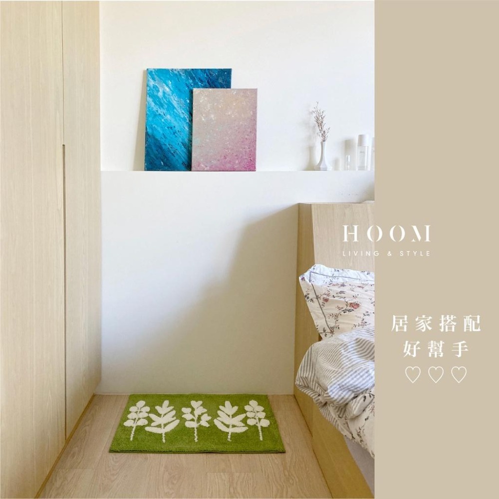 禾慕現貨🇹🇼 北歐森林地墊 毛絨吸水地墊 浴室地墊 地墊 防滑地墊 浴室腳踏墊 地墊臥室 浴室地墊 床邊地墊 門口地墊-細節圖6