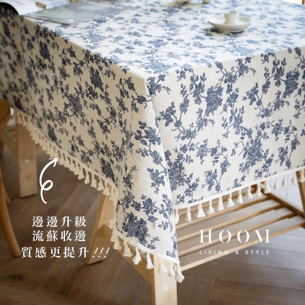 禾慕現貨🇹🇼 復古碎花桌巾 法式桌布 ins 桌布 韓系 桌巾 餐桌布 餐桌巾 桌巾布 長桌巾 桌巾北歐 北歐風桌巾-細節圖4
