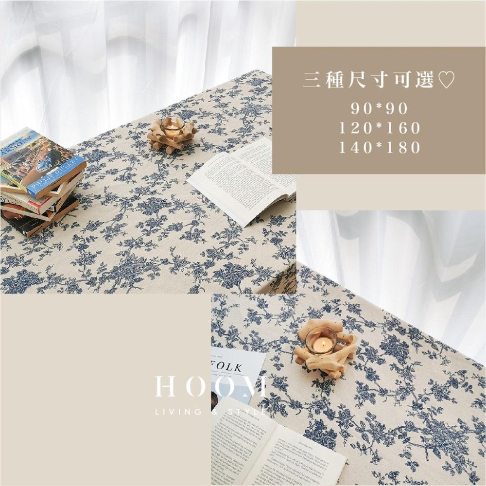 禾慕現貨🇹🇼 復古碎花桌巾 法式桌布 ins 桌布 韓系 桌巾 餐桌布 餐桌巾 桌巾布 長桌巾 桌巾北歐 北歐風桌巾-細節圖6