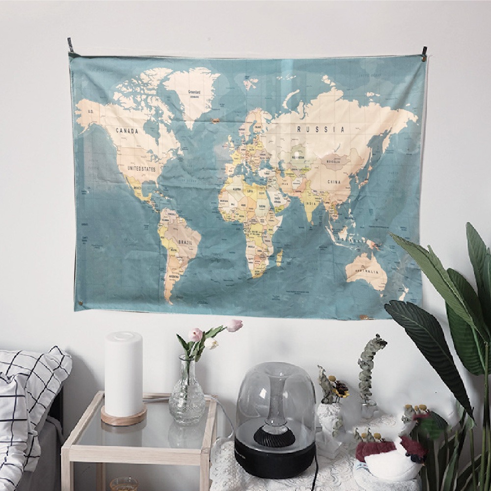 禾慕現貨🇹🇼 韓國掛布 世界地圖掛布 地圖掛布 風景掛布 掛布 ins 掛布北歐 背景掛布 裝飾掛布 牆壁掛布 掛毯-規格圖9