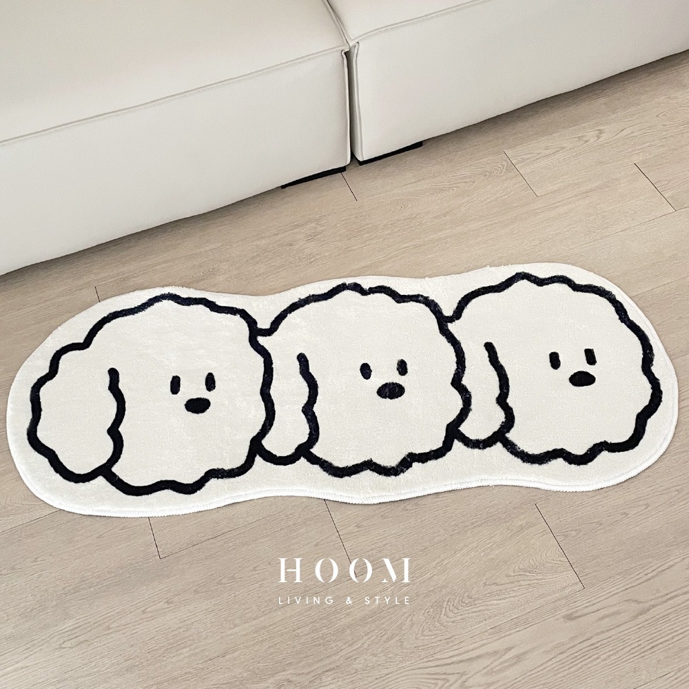 禾慕生活🇹🇼 法式復古地毯 絨毛地墊 雲朵柔感地墊 地墊 浴室地墊 防滑地墊 浴室腳踏墊 地墊臥室 床邊地墊-規格圖9