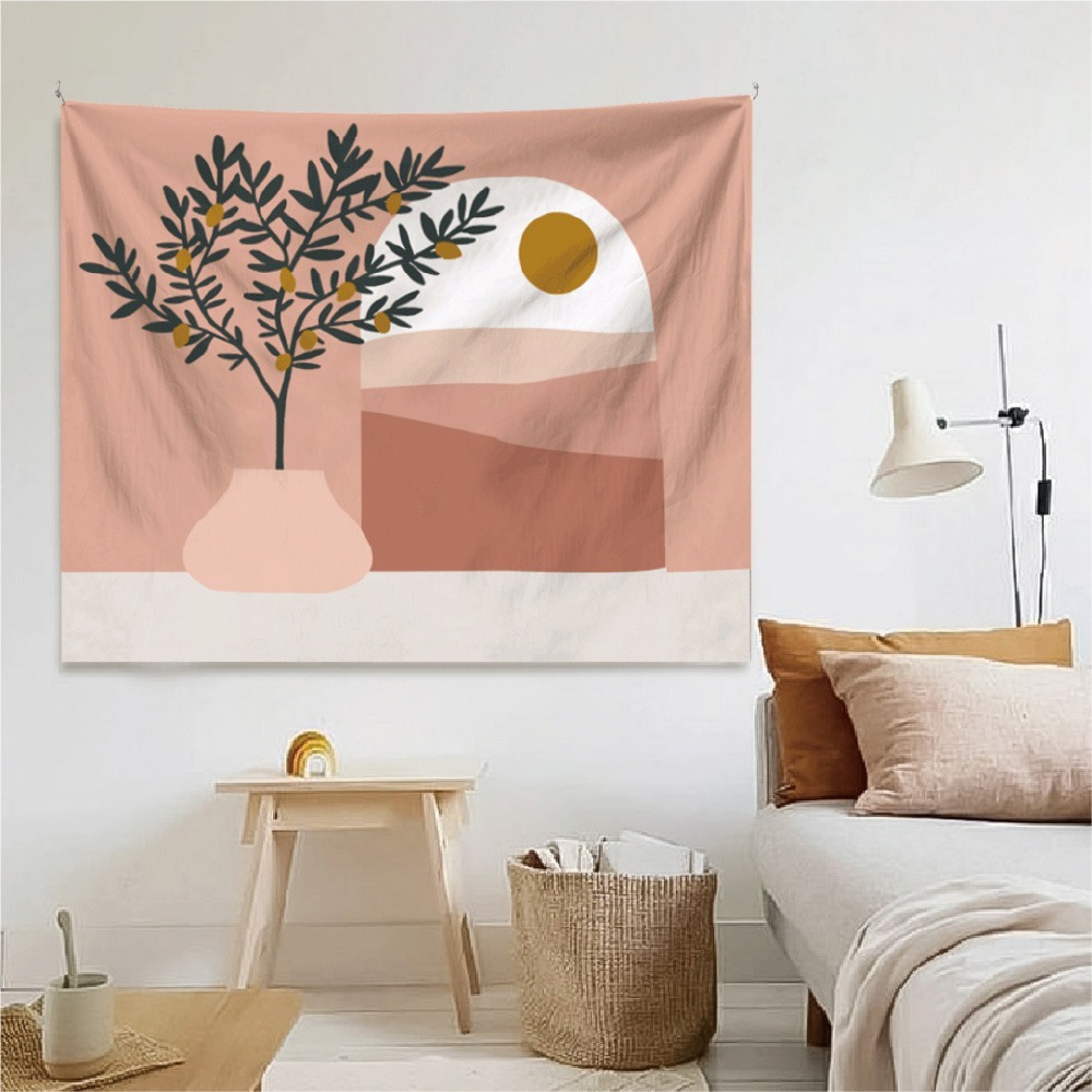 禾慕現貨🇹🇼 莫蘭迪掛布 簡約掛布 ins 掛布北歐 風格掛布 掛布 背景掛布 掛毯 露營掛布 裝飾掛布 牆壁掛布-規格圖7