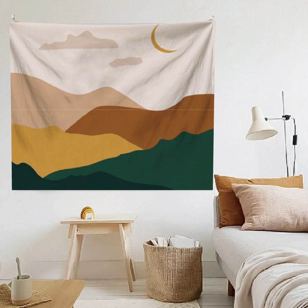 禾慕現貨🇹🇼 莫蘭迪掛布 簡約掛布 ins 掛布北歐 風格掛布 掛布 背景掛布 掛毯 露營掛布 裝飾掛布 牆壁掛布-規格圖7