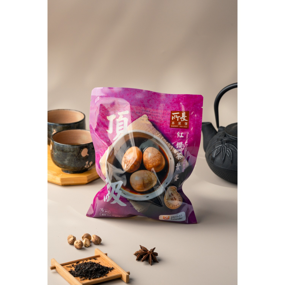 【所長茶葉蛋】頂級紅鑽茶葉蛋(6入)｜官方旗艦店｜台南伴手禮｜台南美食｜養生｜拆開即食-細節圖3