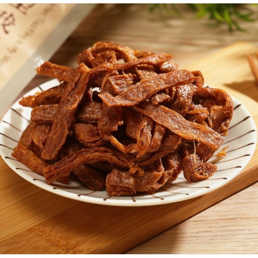 【所長茶葉蛋】黑胡椒素蹄筋(100g)｜官方旗艦店｜台南伴手禮｜台南美食｜植物肉乾｜素肉乾｜全素-細節圖2