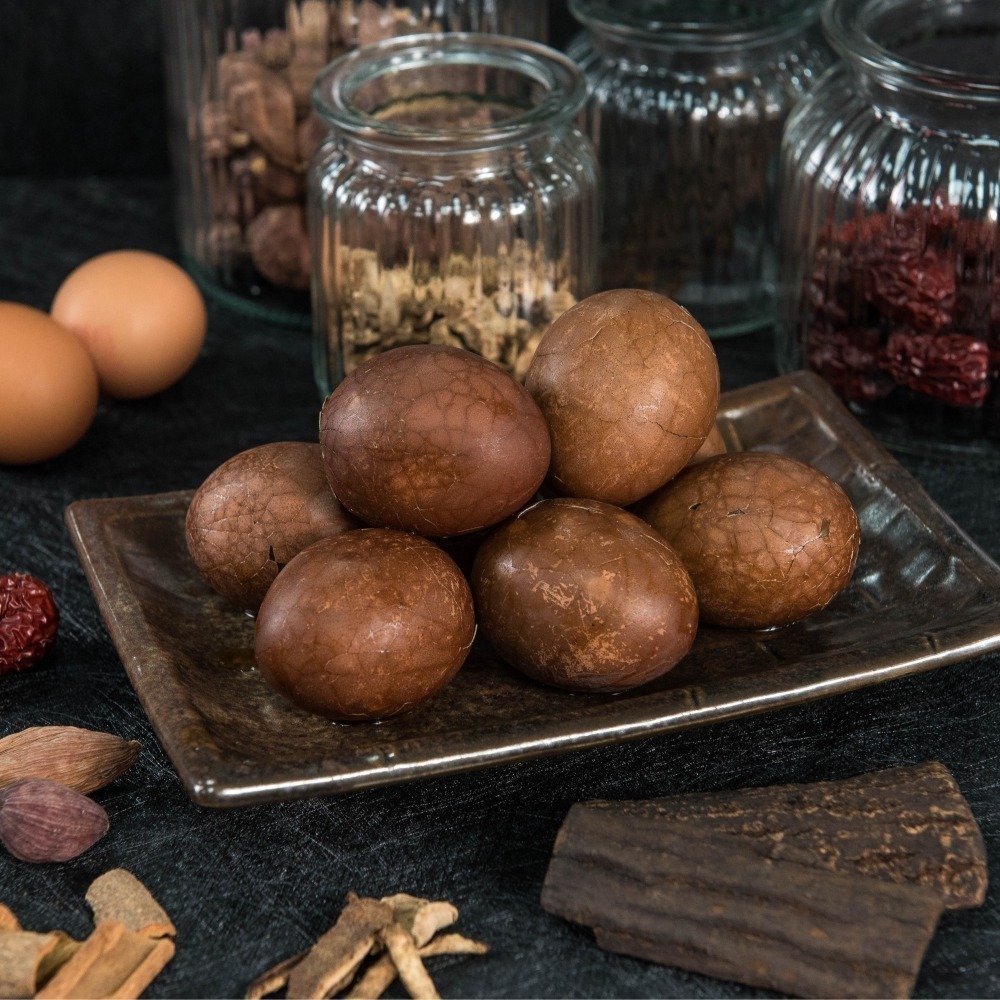 【所長茶葉蛋】四囍蛋禮(頂級紅鑽茶葉蛋4入)｜官方旗艦店｜台南伴手禮｜禮盒｜婚禮小物-細節圖3