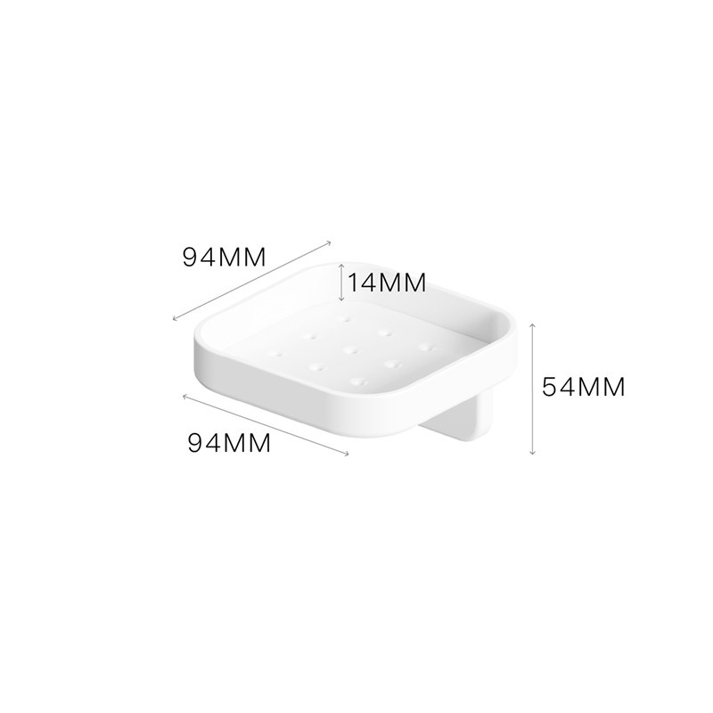 『簡約瀝水壁掛置物架』【Efanvei】浴室置物 廚房置物 肥皂架 可瀝水 簡約 洗手乳架 壁掛 免釘 背膠 黏貼 卡扣-規格圖9