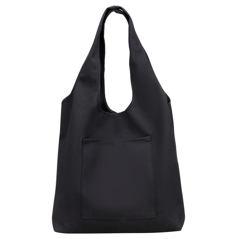 『森系單肩帆布包』【Efanvei】 帆布袋 包包 大容量 素色 厚帆布袋 書包 逛街 側背 肩背 黑白 簡約 現貨-規格圖9