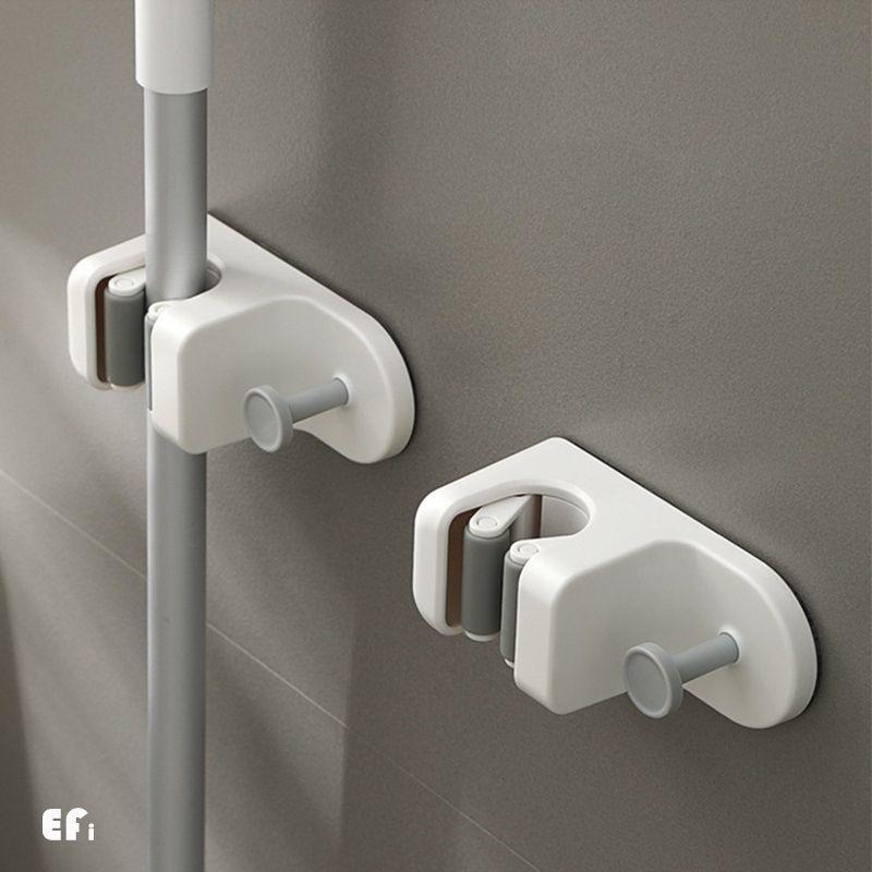 『簡約無痕拖把掛勾PLUS-雙功能』【Efanvei】免釘 無痕貼 雨傘掛勾 掃把掛勾 拖把收納 洗澡巾 毛巾掛勾-細節圖8