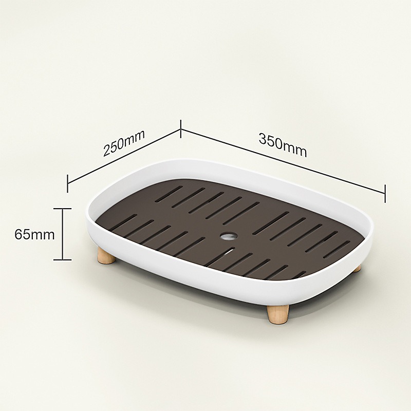 『簡約瀝水茶托盤』【Efanvei】瀝水盤 托盤 茶盤 茶几 簡約 托盤置物 放茶壺 放茶杯 泡茶 瀝水架 台灣 現貨-細節圖11