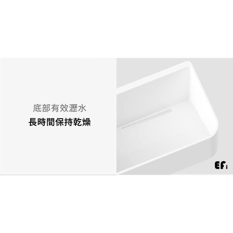 『大容量瀝水壁掛置物架』【Efanvei】 免釘 無痕膠 卡扣背貼 置物架 收納架 可分隔 浴室收納 可瀝水 壁掛 現貨-細節圖5