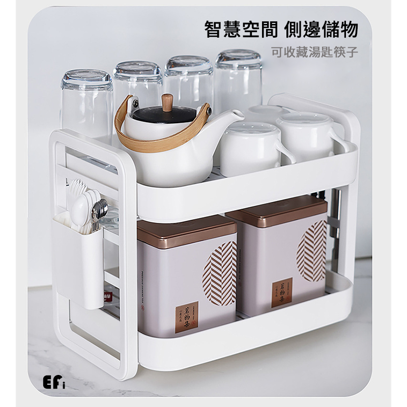 『雙層組合瀝水收納架』【Efanvei】瀝水收納盤 瀝乾 洗碗收納 杯子收納 泡茶用 碗收納 組合瀝水架 現貨 台灣-細節圖5