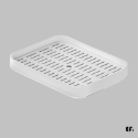 簡約瀝水收納盤-純白色