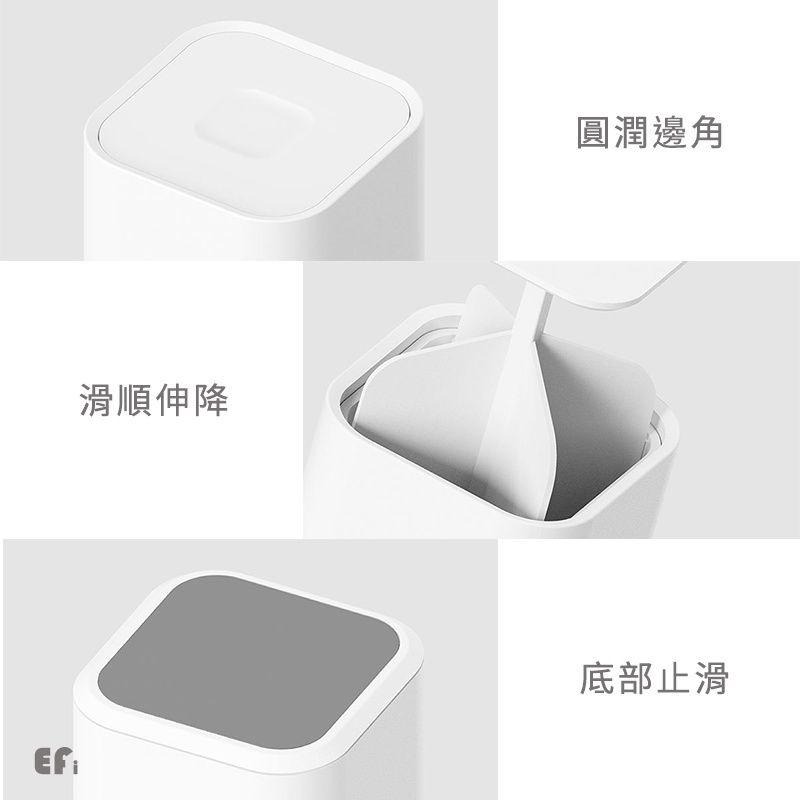 『簡約手壓棉籤筒』【Efanvei】牙籤筒 棉花棒盒 牙線棒盒 收納 自動 按壓式 伸降 牙線收納 牙籤收納 現貨 台灣-細節圖4