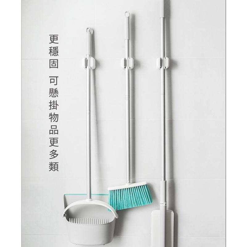 『簡約無痕拖把掛勾PLUS』【Efanvei】夾取加強 免釘 無痕貼 雨傘掛勾 掃把掛勾 拖把收納 現貨 台灣-細節圖2