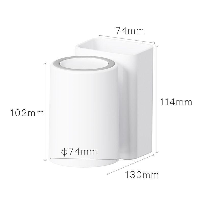 『單人漱口杯牙刷架』【Efanvei】無痕 壁掛 免釘 牙刷架 漱口杯 牙膏架 瀝水牙刷牙膏架 浴室置物架-細節圖9