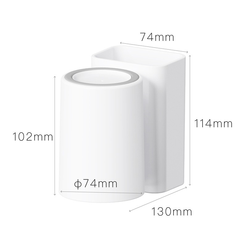 『單人漱口杯牙刷架』【Efanvei】無痕 壁掛 免釘 牙刷架 漱口杯 牙膏架 瀝水牙刷牙膏架 浴室置物架-規格圖10